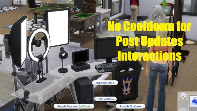 Sims 4 No Cooldown for Post Updates Interactions by EynSims at Mod The Sims