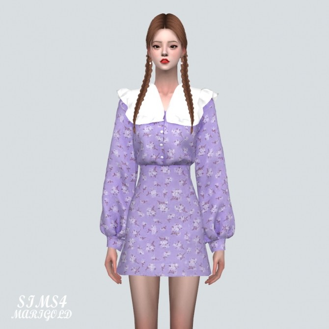 Sims 4 A Spring Mini Dress at Marigold