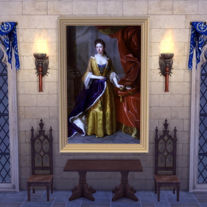 Sims 4 Englands Royal Robes paintings by DAJSims at Mod The Sims