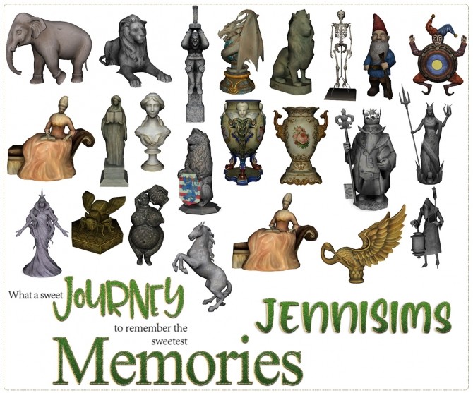Sims 4 Decorative Statues 24 Items at Jenni Sims