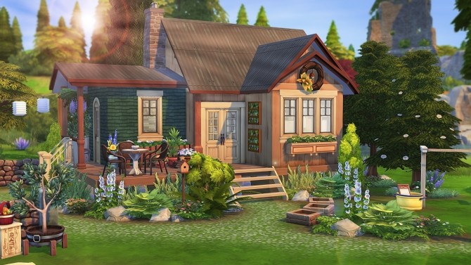 Sims 4 OFF THE GRID TINY HOUSE at Aveline Sims