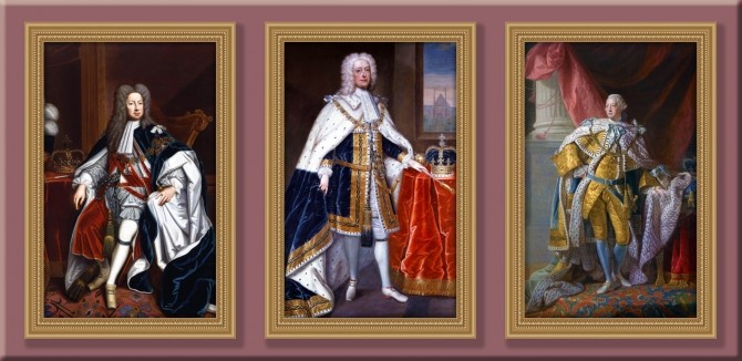 Sims 4 Englands Royal Robes paintings by DAJSims at Mod The Sims