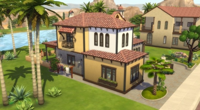 Sims 4 Esperanza house by Pyrenea at Sims Artists