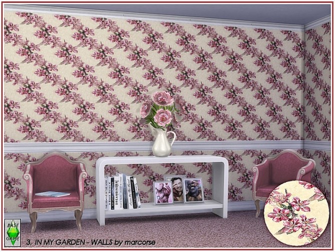 Sims 4 In My Garden Walls by marcorse at TSR