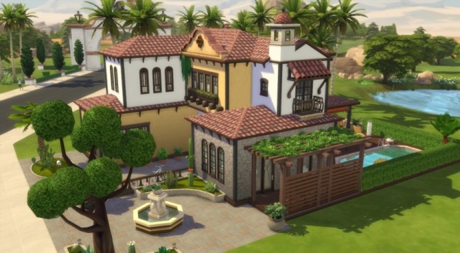 Sims 4 Esperanza house by Pyrenea at Sims Artists