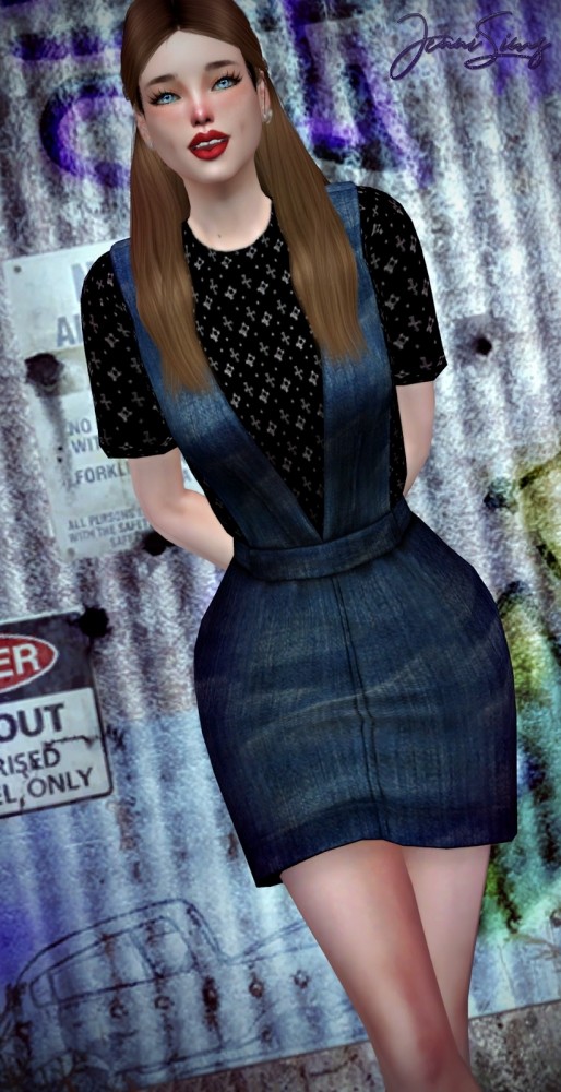 Sims 4 Base Game Compatible Dress at Jenni Sims