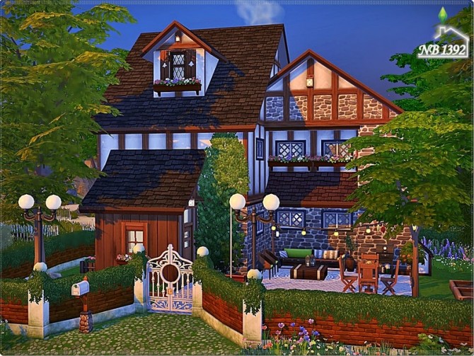 Sims 4 Idyllic Corner small house by nobody1392 at TSR