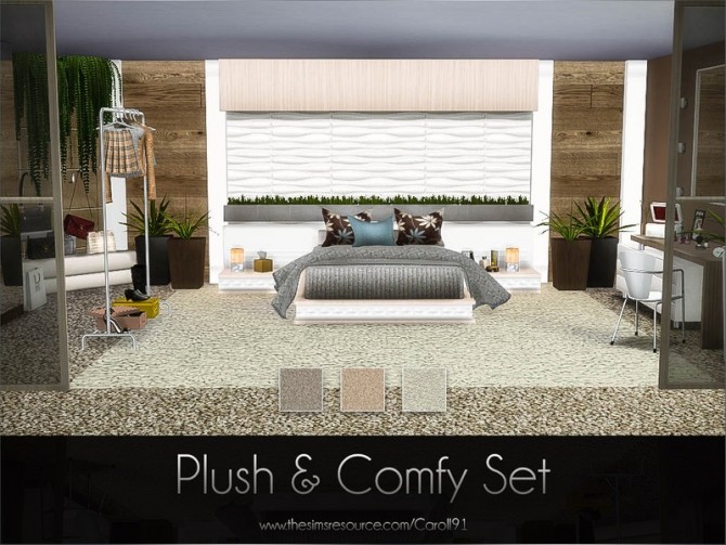 Sims 4 Plush & Comfy Set by Caroll91 at TSR