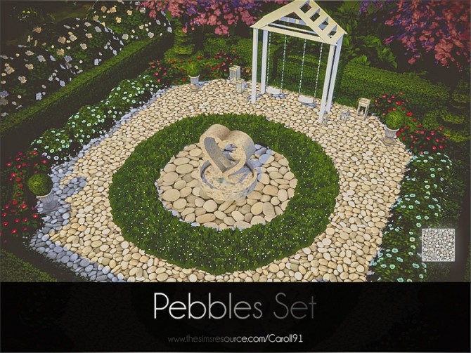 Sims 4 Pebbles Set textures by Caroll91 at TSR