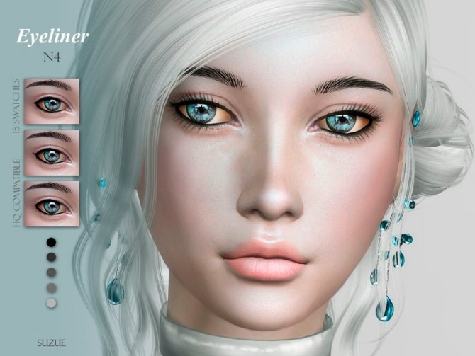 Sims 4 Eyeliner N4 by Suzue at TSR