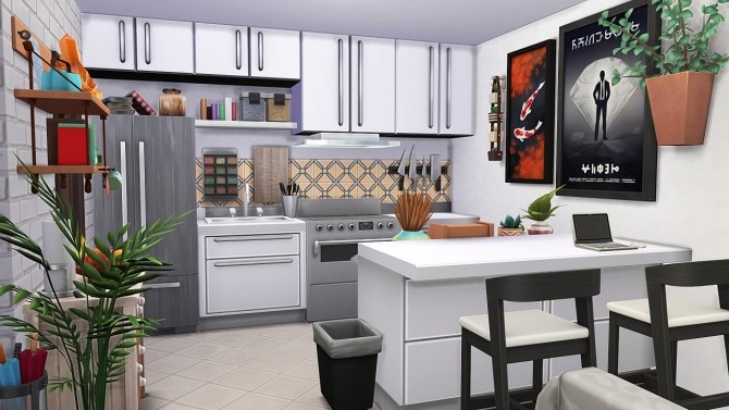 Sims 4 OPPOSITES ATTRACT APARTMENT at Aveline Sims