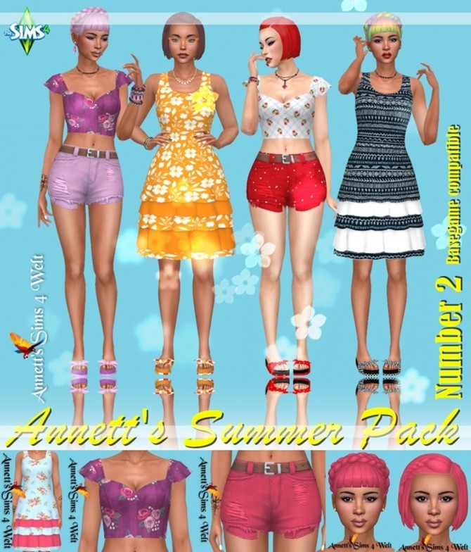 Sims 4 Summer Pack Number 2 at Annett’s Sims 4 Welt