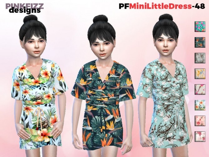 Sims 4 Mini Little Dress PF48 by Pinkfizzzzz at TSR