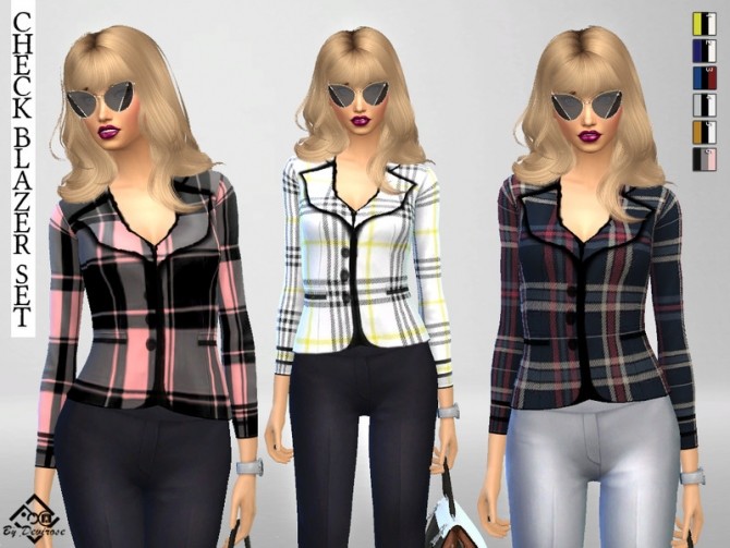 Check Blazers Set by Devirose at TSR » Sims 4 Updates