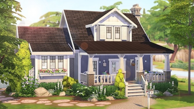 Sims 4 SINGLE DAD BUNGALOW at Aveline Sims