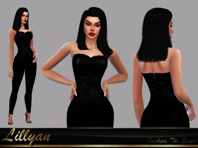Sims 4 Jumpsuit Leandra by LYLLYAN at TSR