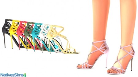 Patent Leather Sandals at Natives Sims 4