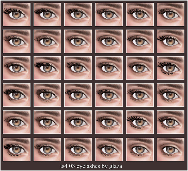 Sims 4 03 eyelashes (P) at All by Glaza