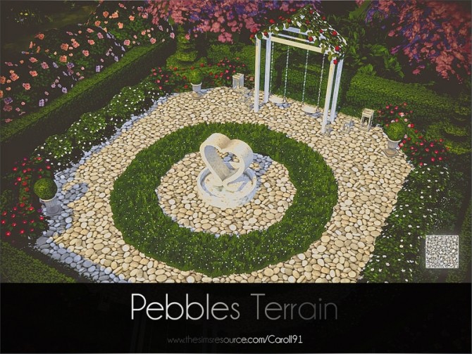 Sims 4 Pebbles Set textures by Caroll91 at TSR