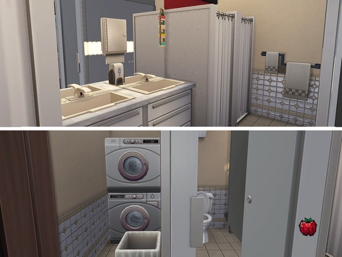 Sims 4 Phoenix dormitory no cc by melapples at TSR