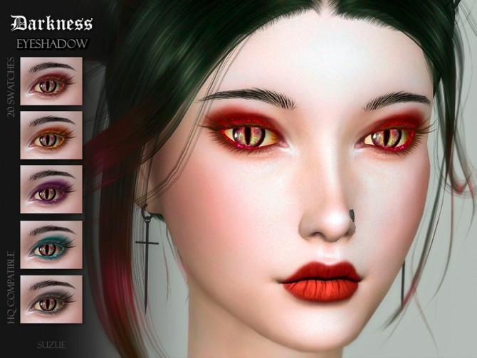 Sims 4 Darkness Eyeshadow by Suzue at TSR