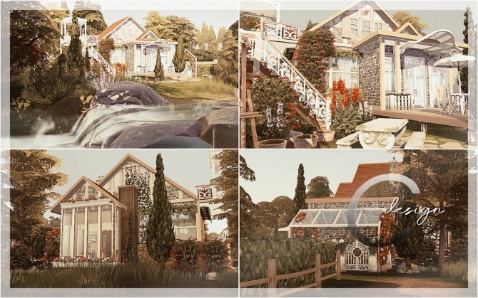 Sims 4 Amamiya Cottage at Cross Design