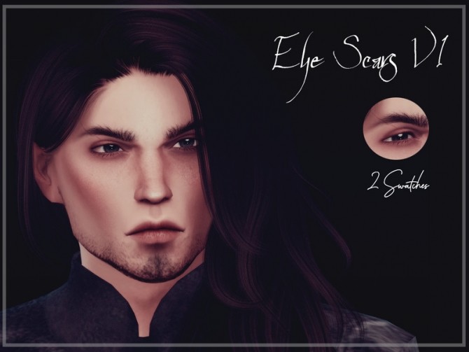 Sims 4 Eye Scars V1 by Reevaly at TSR