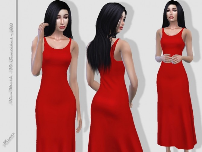 Sims 4 Simple Sundress by pizazz at TSR