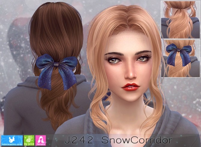 Sims 4 J242 SnowCorridor hair (P) at Newsea Sims 4