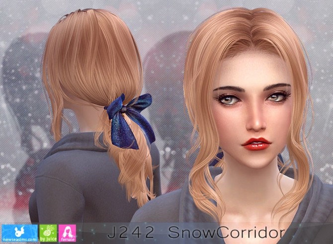 Sims 4 J242 SnowCorridor hair (P) at Newsea Sims 4