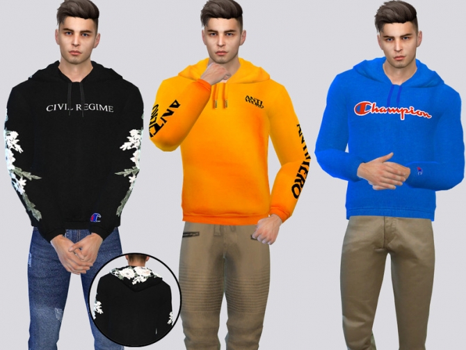 Skate Fashion Hoodie by McLayneSims at TSR » Sims 4 Updates