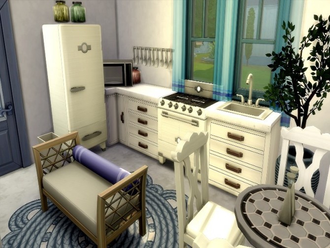 Sims 4 Santorini house by GenkaiHaretsu at TSR