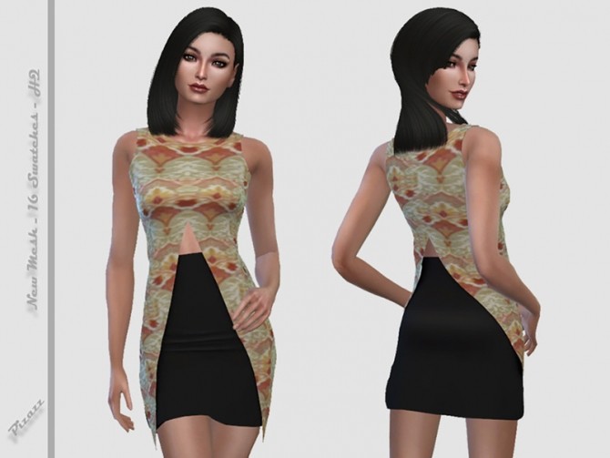 Sims 4 Summer Fun dress by pizazz at TSR