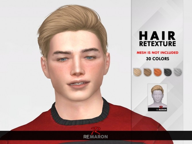 Sims 4 TZ0116 Hair Retexture by remaron at TSR