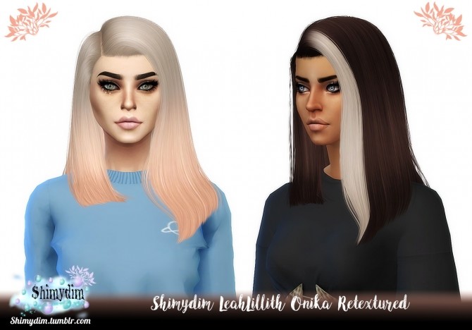 Sims 4 LeahLillith Onika Hair Retexture Ombre Naturals + Unnaturals at Shimydim Sims
