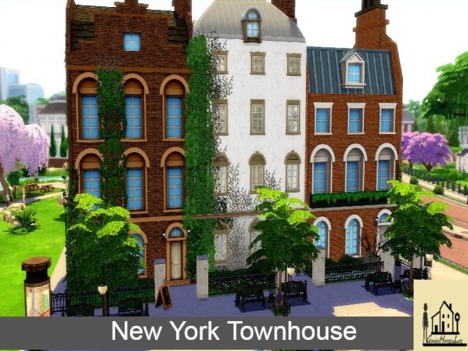 Sims 4 New York Townhouse by GenkaiHaretsu at TSR