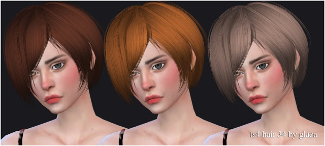 Sims 4 Hair 34 (P) at All by Glaza