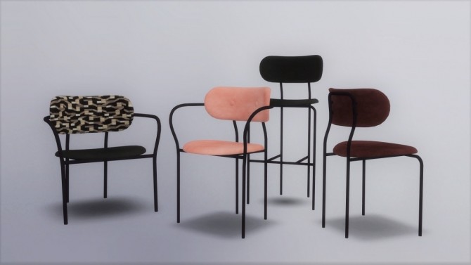 Sims 4 COCO CHAIRS COLLECTION at Meinkatz Creations