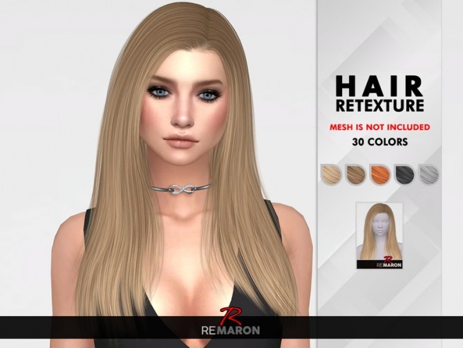 Sims 4 Elia Hair Retexture by remaron at TSR