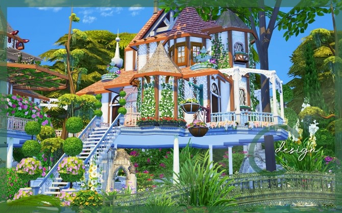Sims 4 Secret Fairy Garden House by Praline at Cross Design