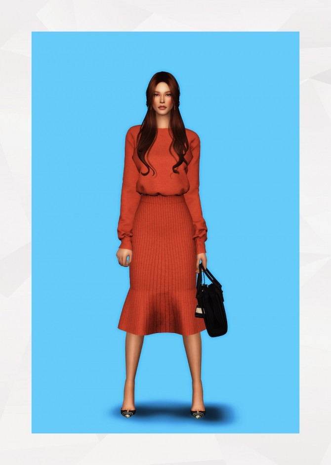 Sims 4 Two Piece Sweater Dress at Gorilla