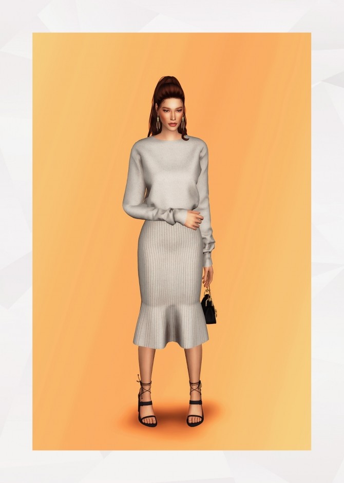 Sims 4 Two Piece Sweater Dress at Gorilla