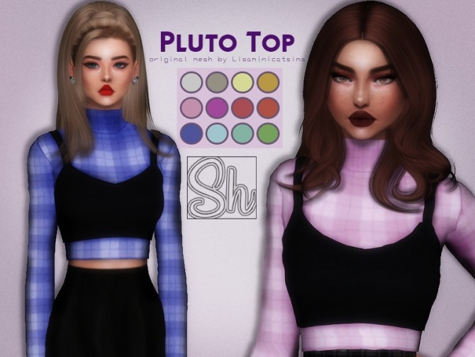 Sims 4 Pluto Top by Sharareh at TSR
