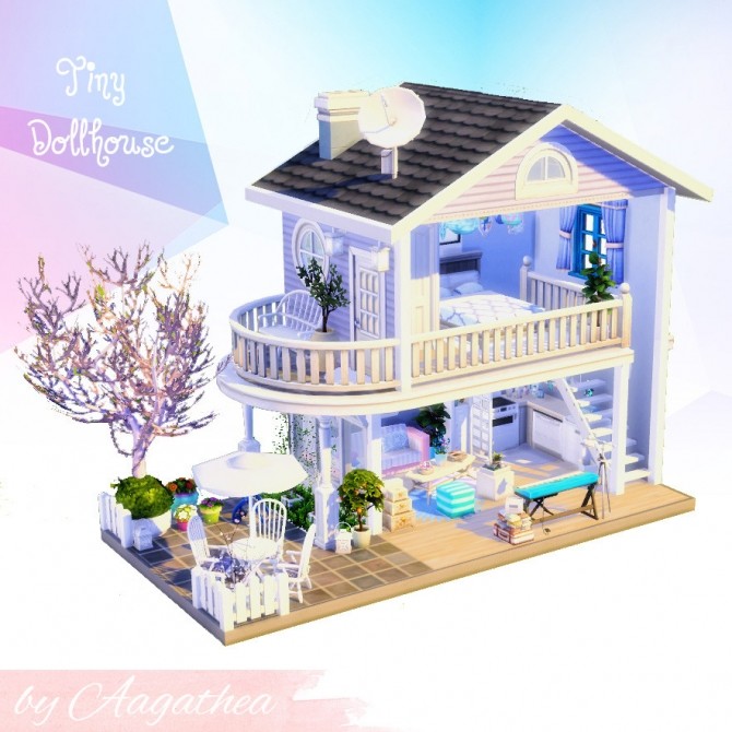 Sims 4 Tiny Dollhouse at Agathea k