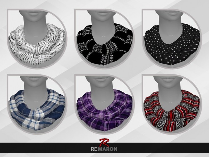 Sims 4 Scarf 01 for Women by remaron at TSR