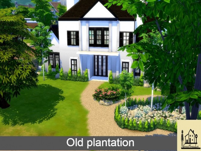 Sims 4 Old plantation house by GenkaiHaretsu at TSR