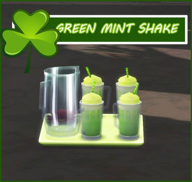 Sims 4 GREEN MINT SHAKE at Icemunmun