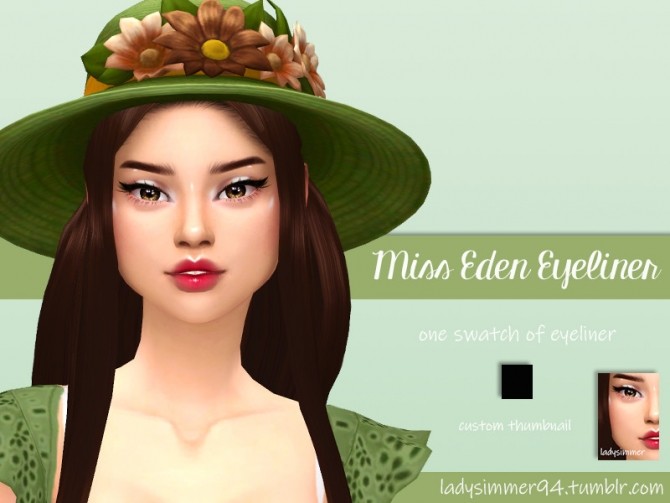 Sims 4 Miss Eden Eyeliner by LadySimmer94 at TSR