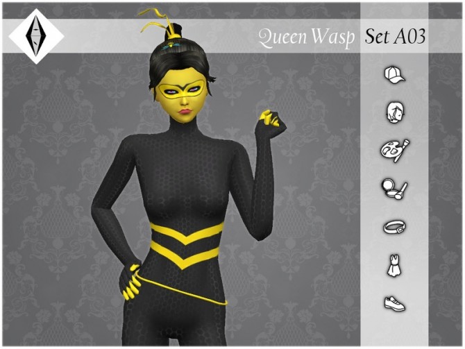 Sims 4 Queen Wasp Set SetA03 by AleNikSimmer at TSR