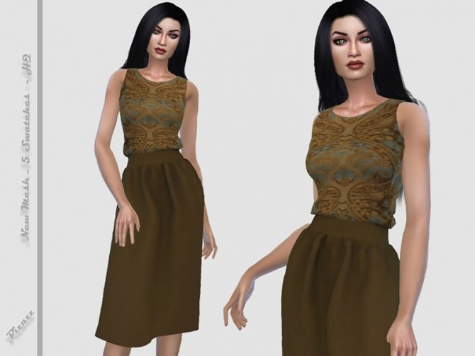 Sims 4 Ladies Summer Dress by pizazz at TSR